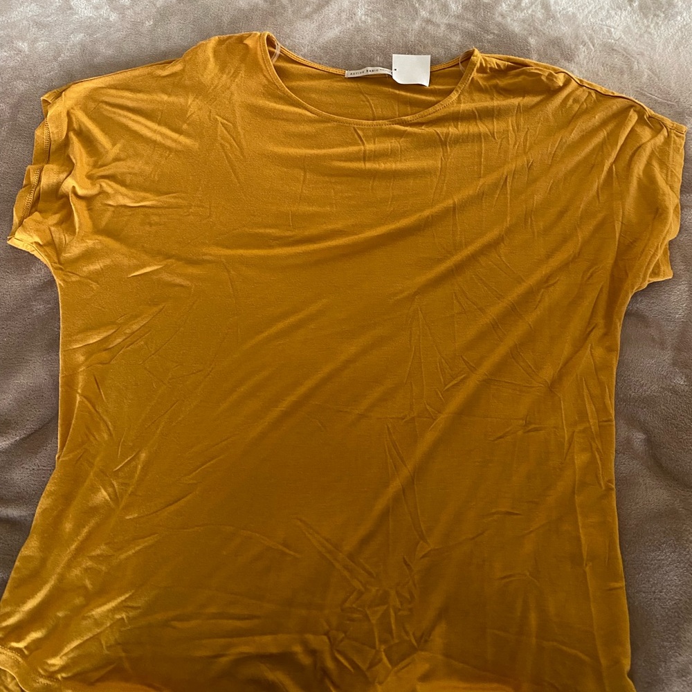 Mustard yellow shirt size L